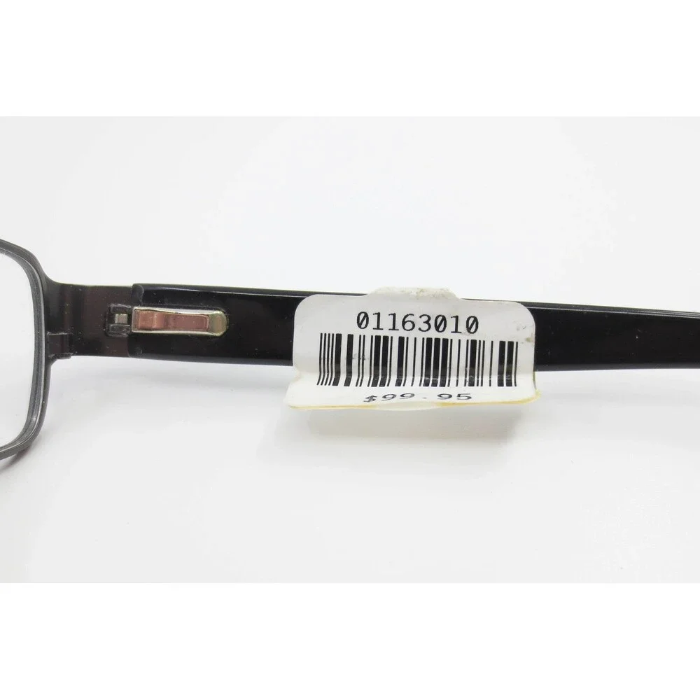 Tempo Mens Trend ECCA 1546 Rectangular Eyeglasses Frames Brown Black 54-18-140
